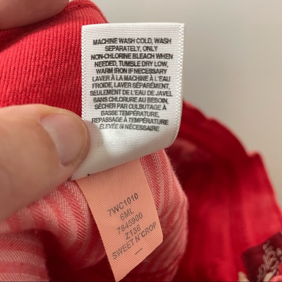 Lucky Brand Red Sweet N' Crop Pants Women's 4 x 27 - Picture 9 of 10